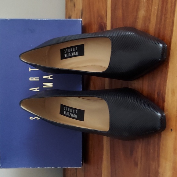 Stuart Weitzman Shoes - Vintage Stuart Weitzman  Ossarah Chex Calf Heels 10.5 AA Womens Black